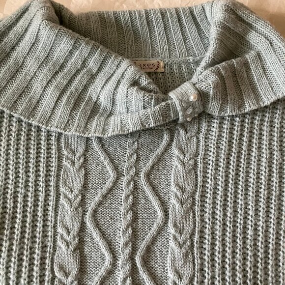 Axes Femme Women's Blue Sweater Pullover Top Size M - Picture 4 of 13